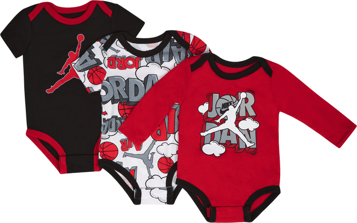 Air Comic 3-pk Bodysuit Set Feuer