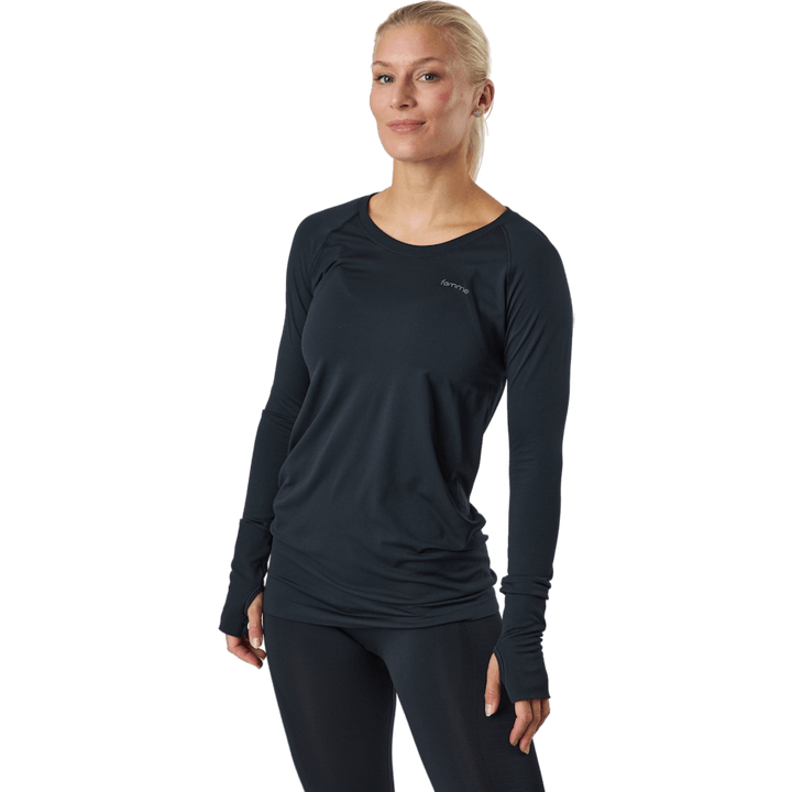 Refine Ls T-shirt Black