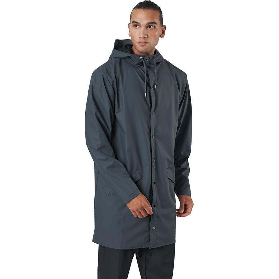 Rains Long Jacket Slate