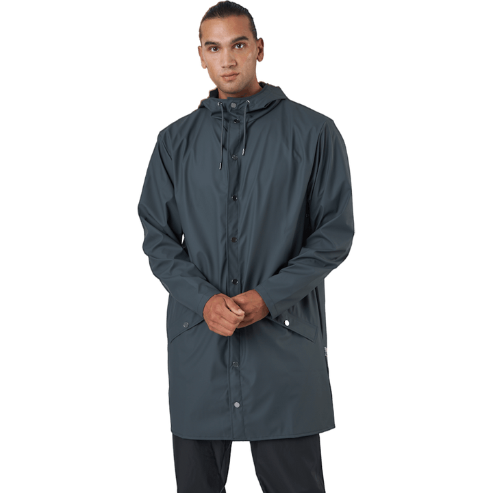 Rains Long Jacket Slate