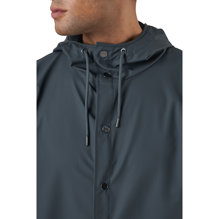Rains Long Jacket Slate