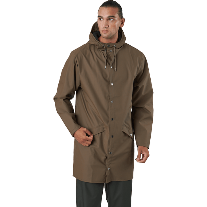 Rains Long Jacket Wood
