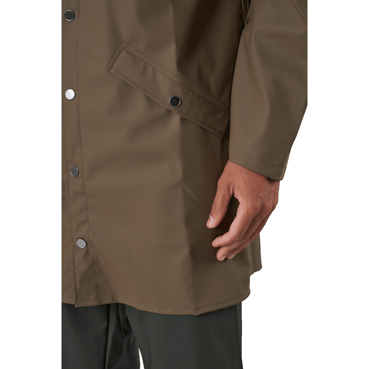 Rains Long Jacket Wood