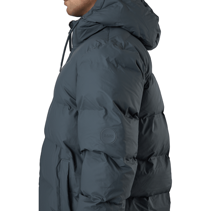 Rains Long Puffer Jacket Slate