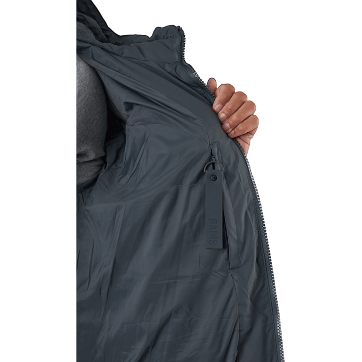 Rains Long Puffer Jacket Slate