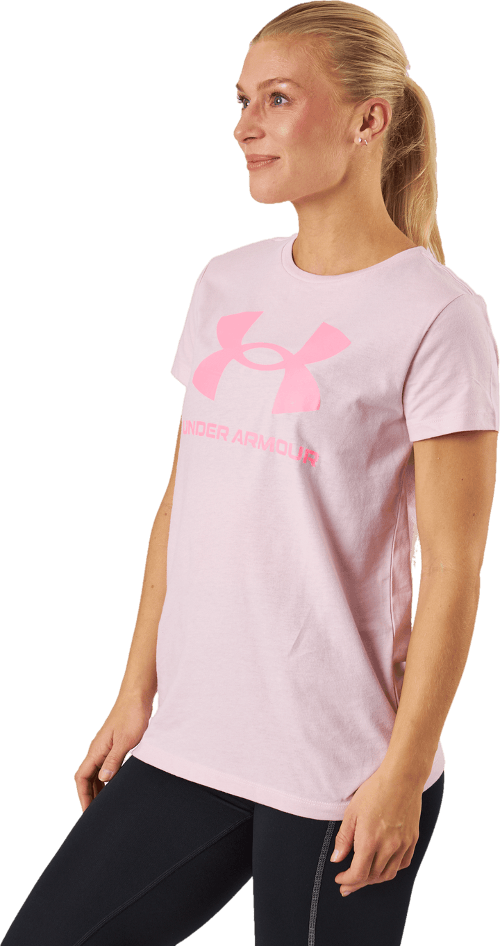 Ua Sportstyle Logo Ss Prime Pink