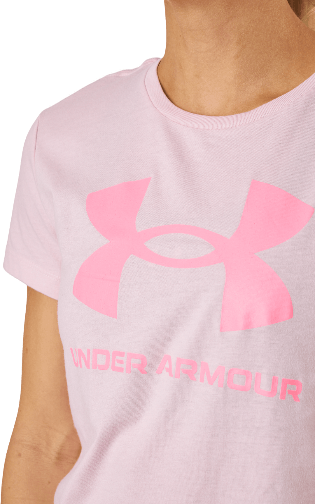 Ua Sportstyle Logo Ss Prime Pink