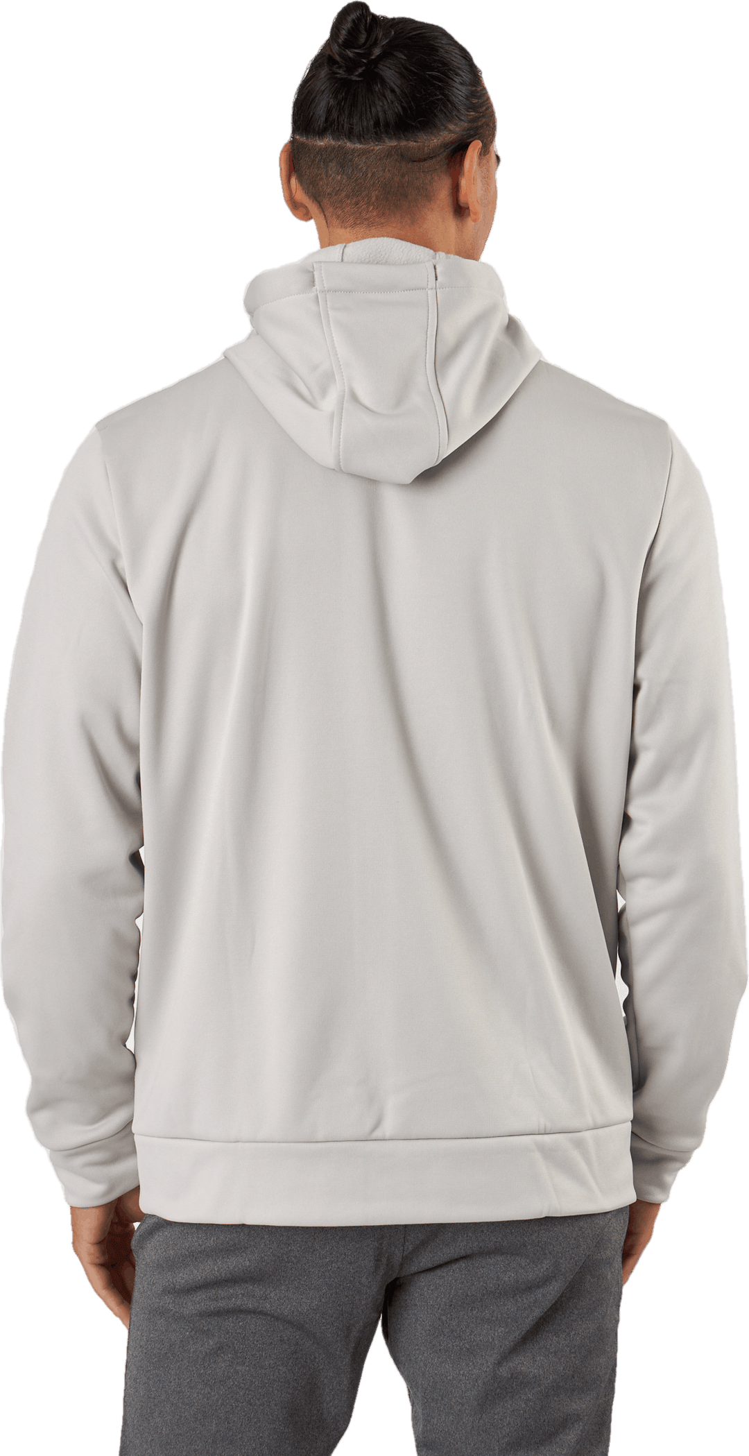 Ua Armour Fleece Fz Hoodie Ghost Gray