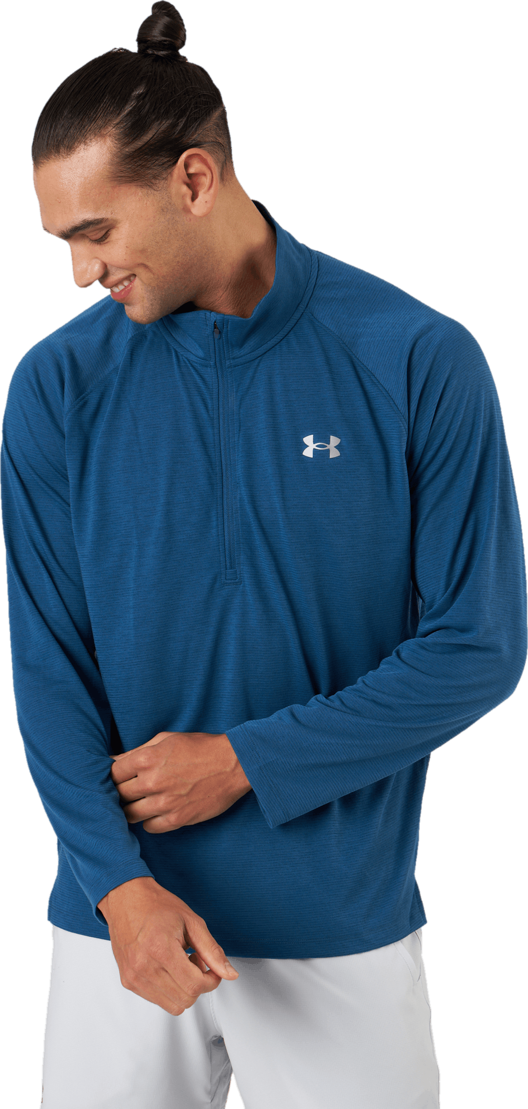 Ua Streaker Half Zip Petrol Blue