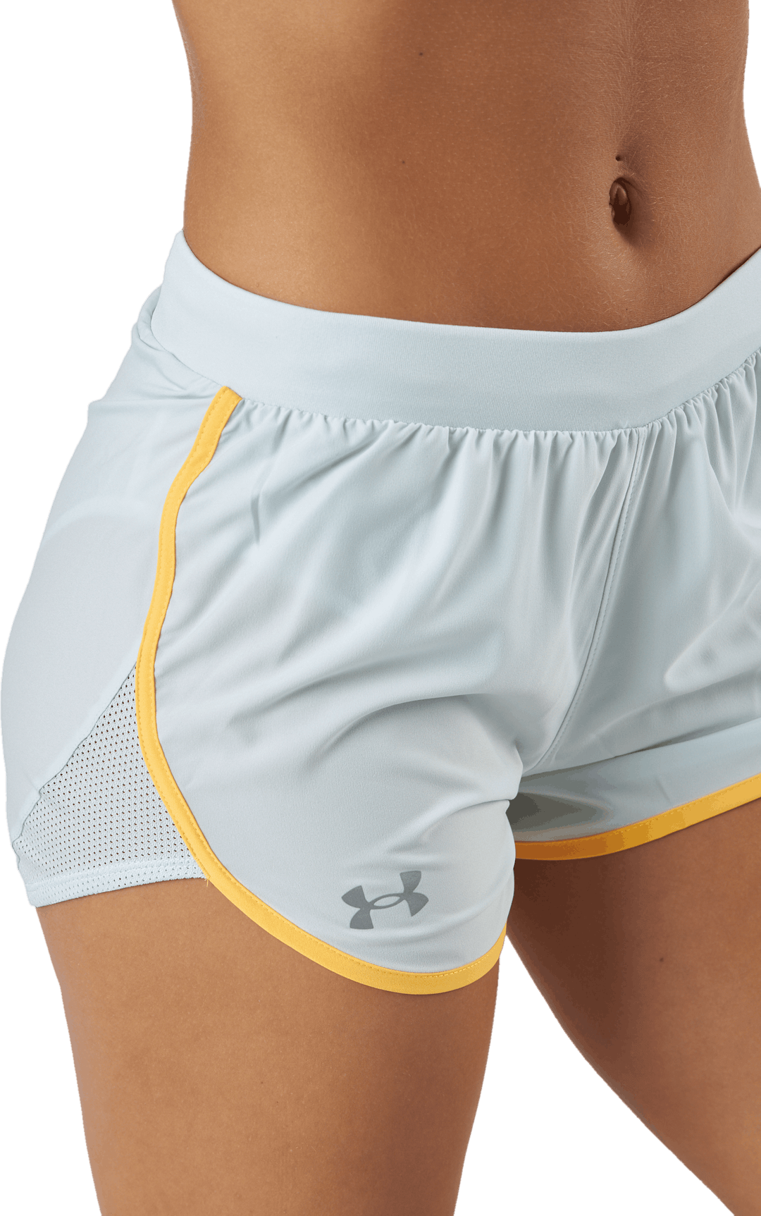 Ua Fly By Elite 3'' Short Ghost Gris Light Heather