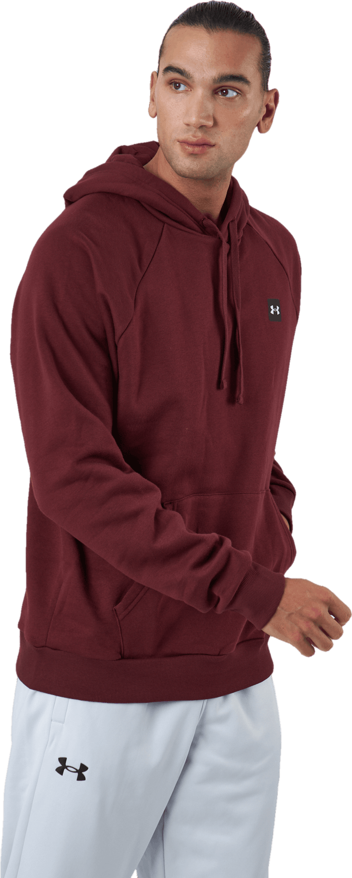 Ua Rival Fleece Hoodie Châtaigne Rouge