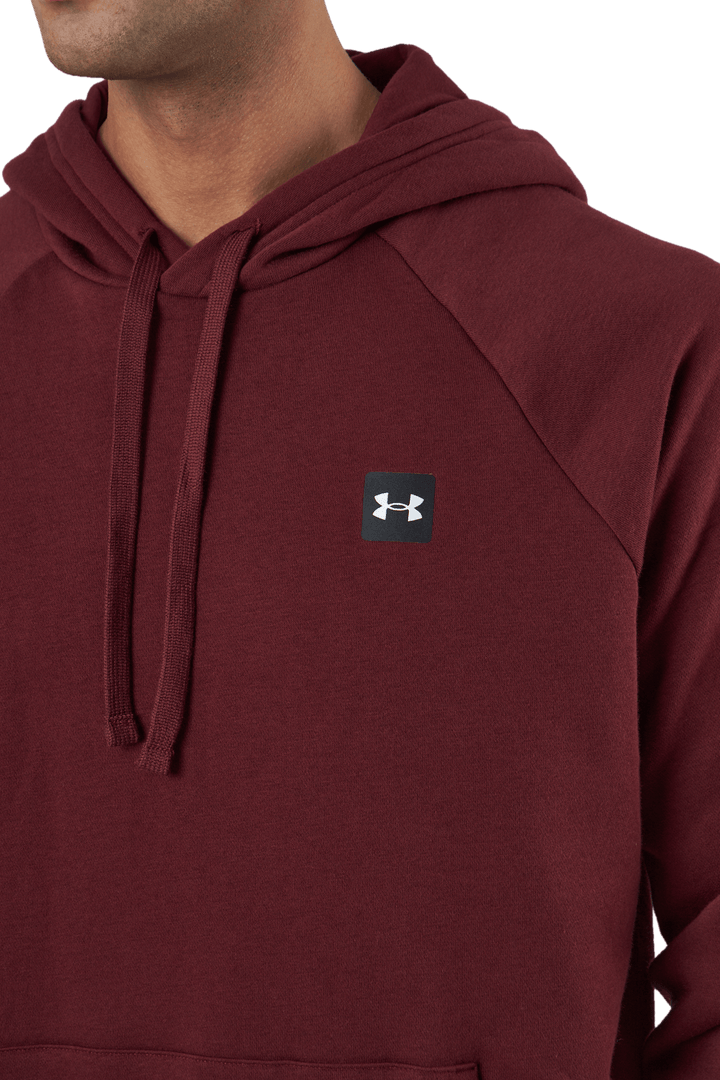 Ua Rival Fleece Hoodie Châtaigne Rouge