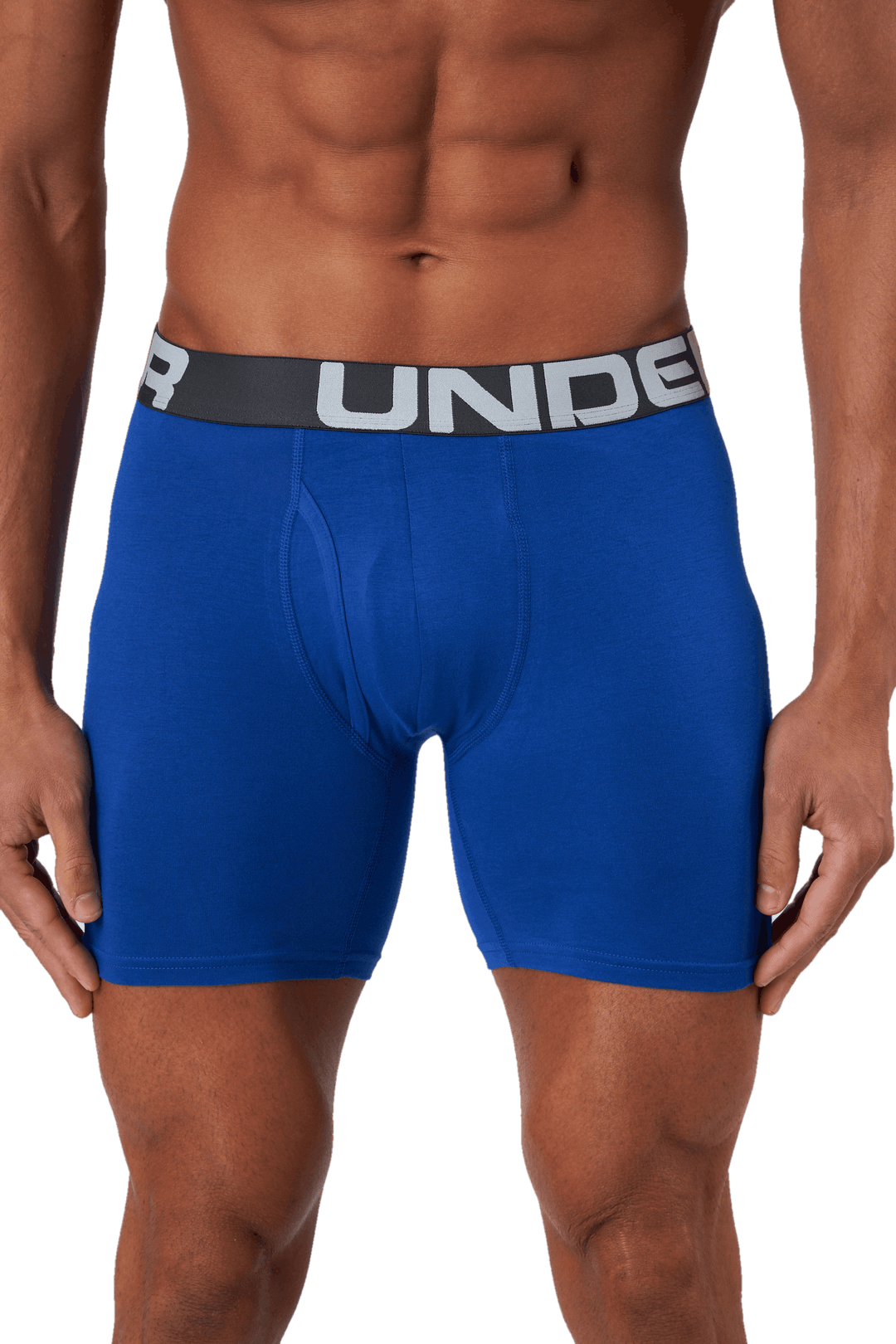 Ua Charged Cotton 6in 3 Pack Royal