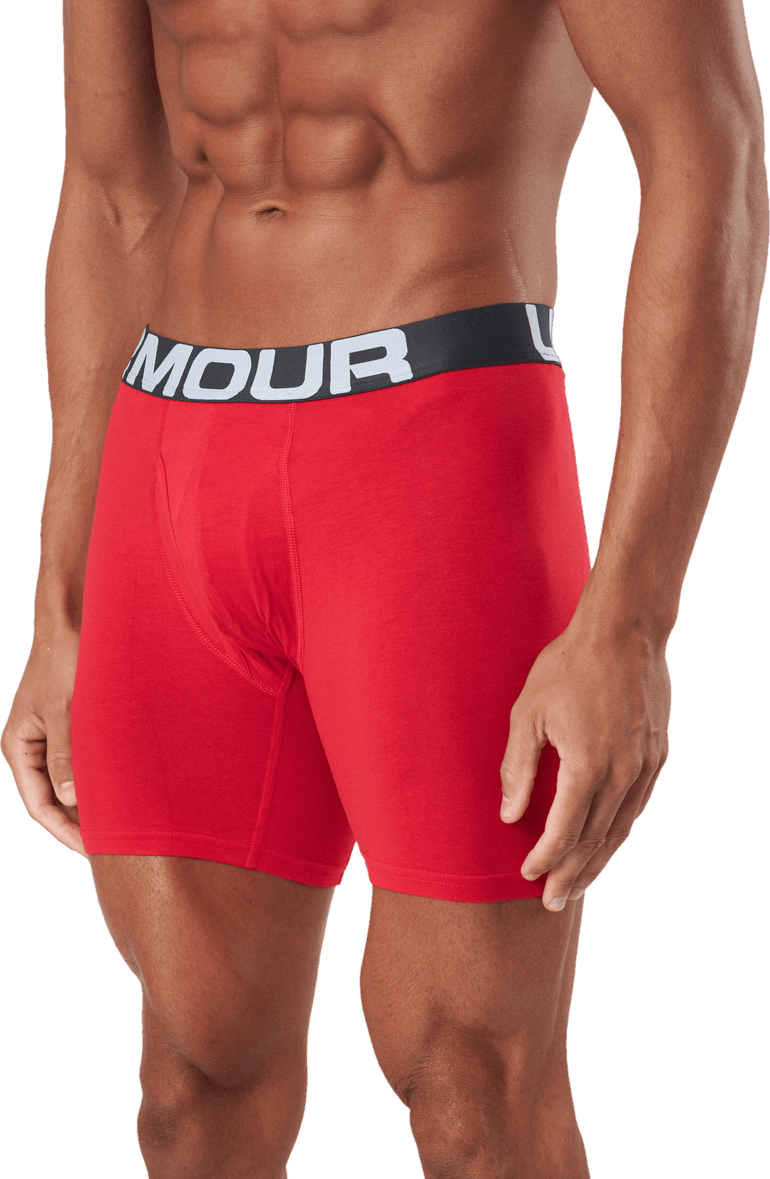 Ua Charged Cotton 6in 3 Pack Rouge