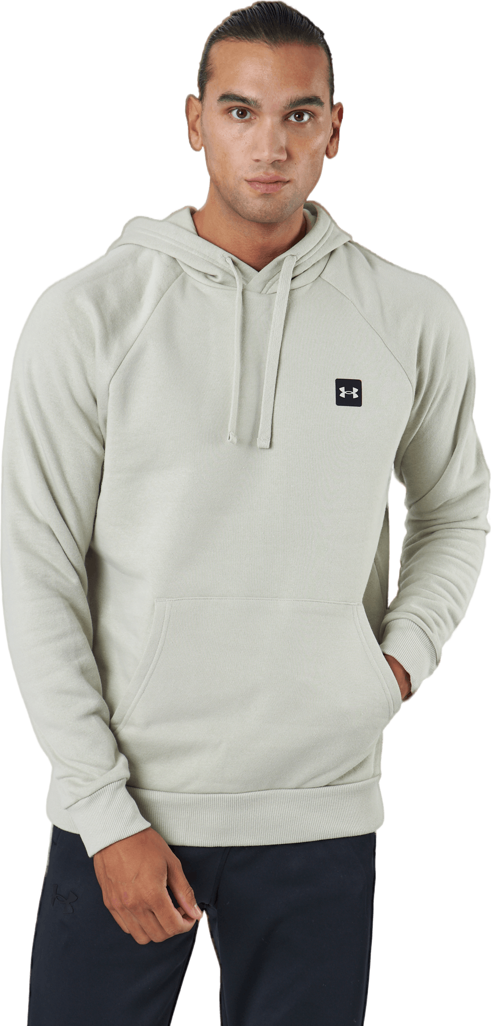 Ua Rival Felpa con cappuccio in pile Khaki Base