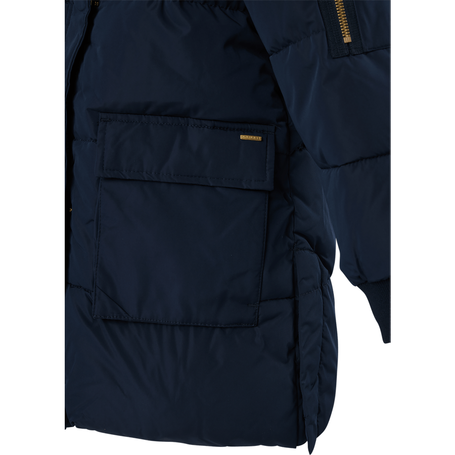 Nkfmuso Long Puffer Jacket Cam Dark Sapphire