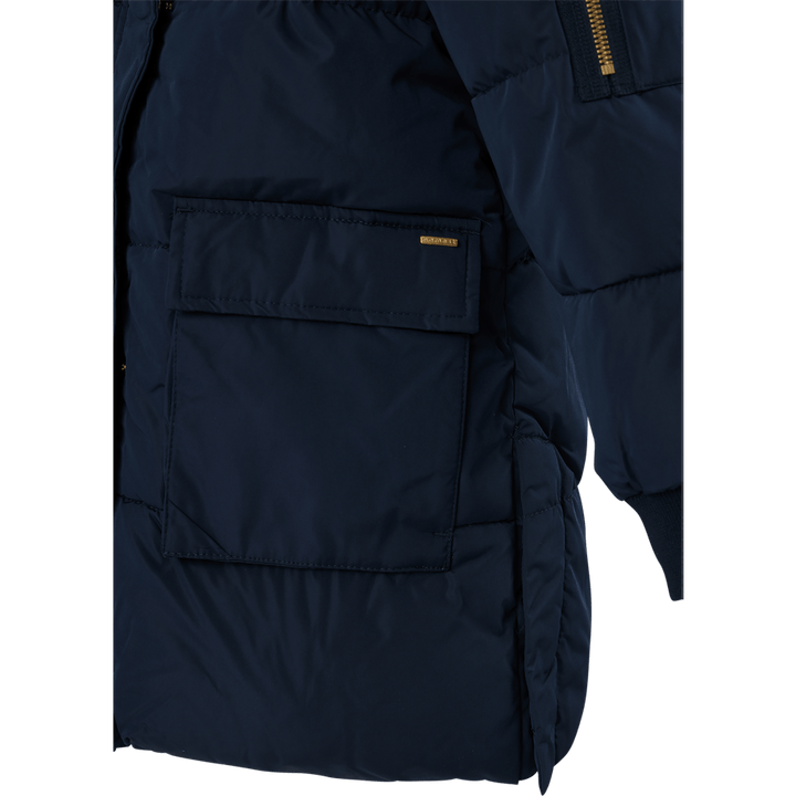 Nkfmuso Long Puffer Jacket Cam Dark Sapphire