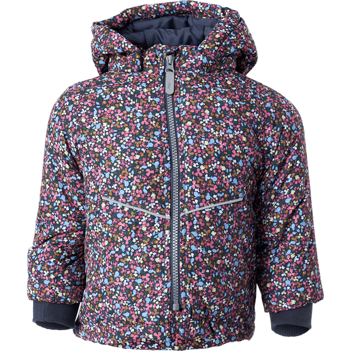 Nmfmaxi Jacket Petit Flower1 Odyssey Gray