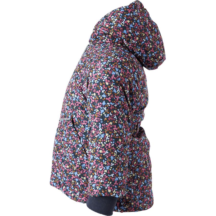 Nmfmaxi Jacket Petit Flower1 Odyssey Gray