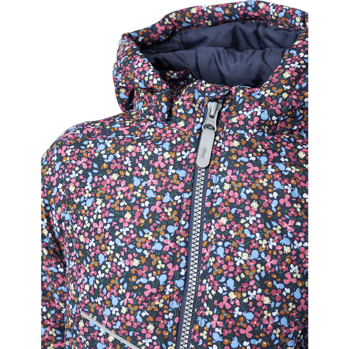 Nmfmaxi Jacket Petit Flower1 Odyssey Gray