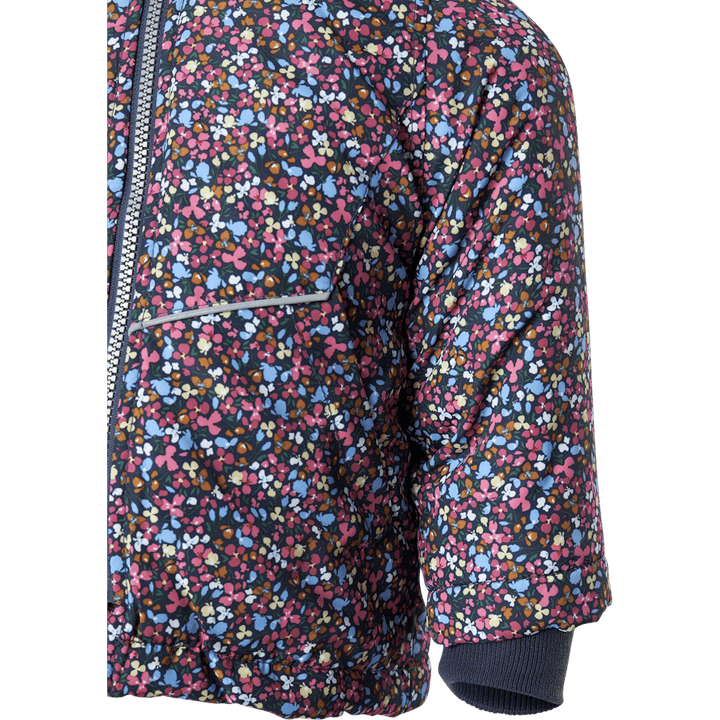 Nmfmaxi Jacket Petit Flower1 Odyssey Gray