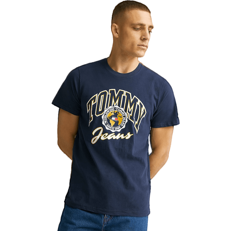 Tjm Bold College Graphic Tee C87 - Twilight Navy
