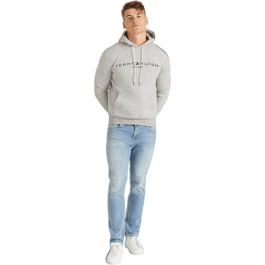 Tommy Logo Hoody Cloud Htr