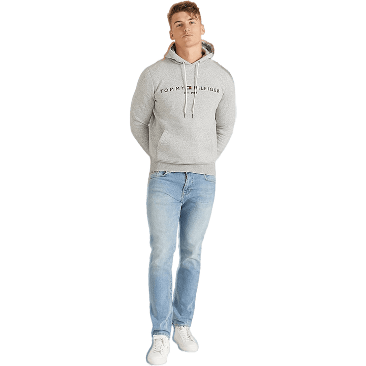 Tommy Logo Hoody Cloud Htr