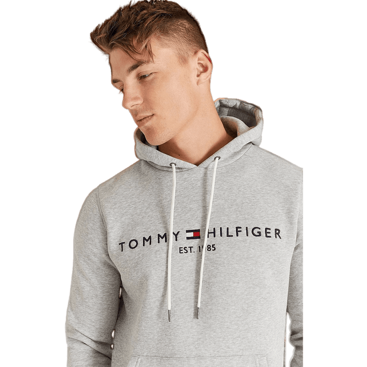 Tommy Logo Hoody Cloud Htr