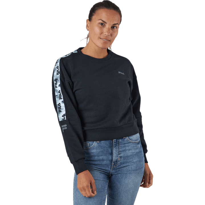 Bettens Cropped Crew Sweat 80001- Moonless Night