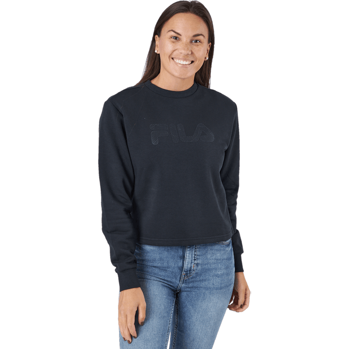 Bevaix Cropped Crew Sweat 80001 - Moonless Night