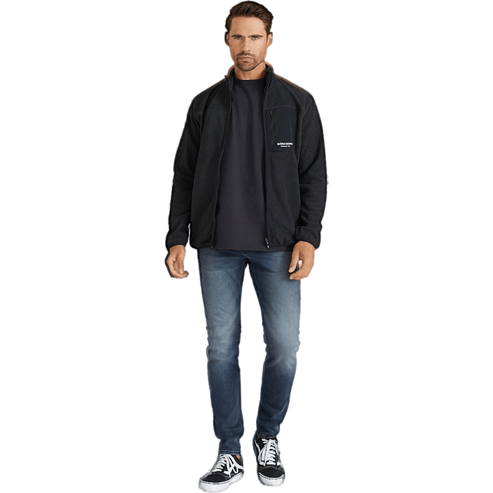Sthlm Fleece Jacket Anthracite Melange