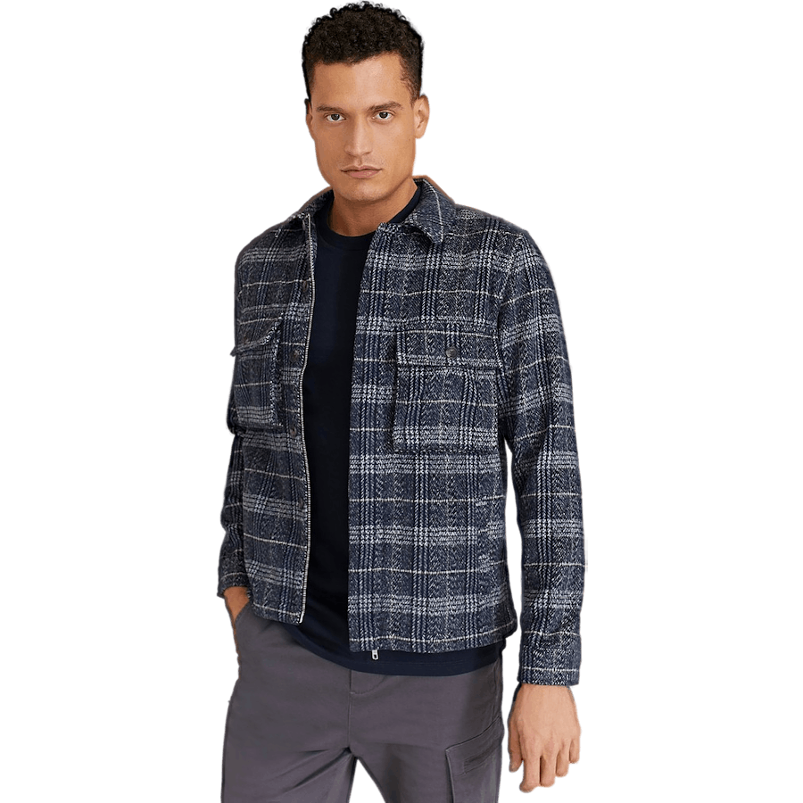 Monterey Check Overshirt Blue Check