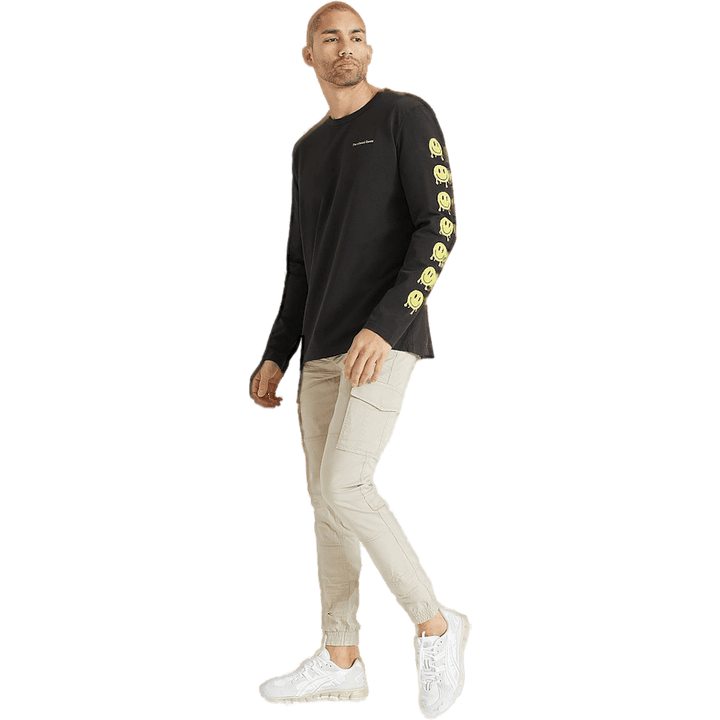 Smiley Sleeve Washed Black