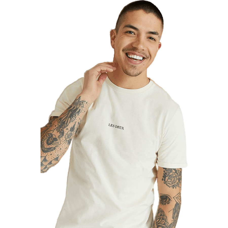 Lens T-shirt Ivory/black