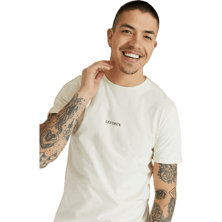 Lens T-shirt Ivory/black