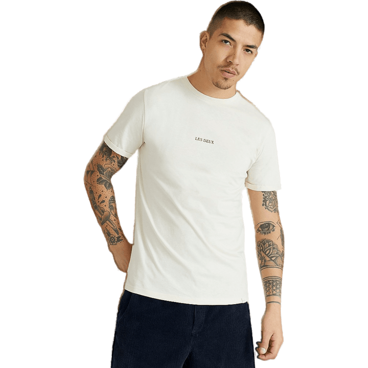 Lens T-shirt Ivory/black