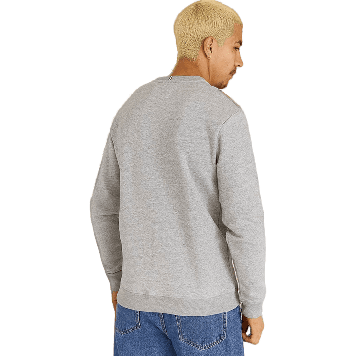 Kranich Sweatshirt Hellgrau Melange/China Blau