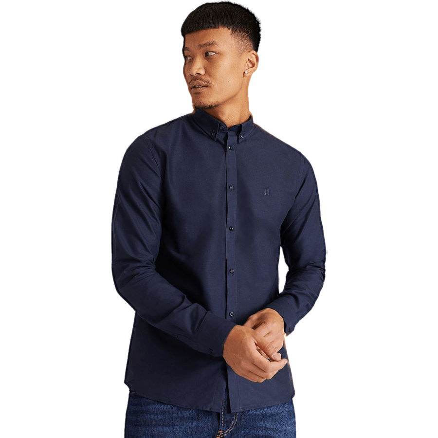 Les Deux Christoph Oxford Shirt Dark