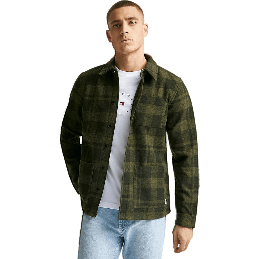 Les Deux Jason Check Wool Hybrid  Night