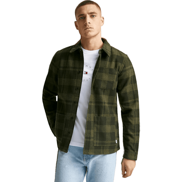 Les Deux Jason Check Wool Hybrid  Night