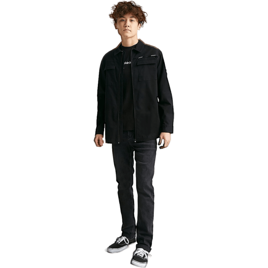Micro Branding Over Shirt Ck Black