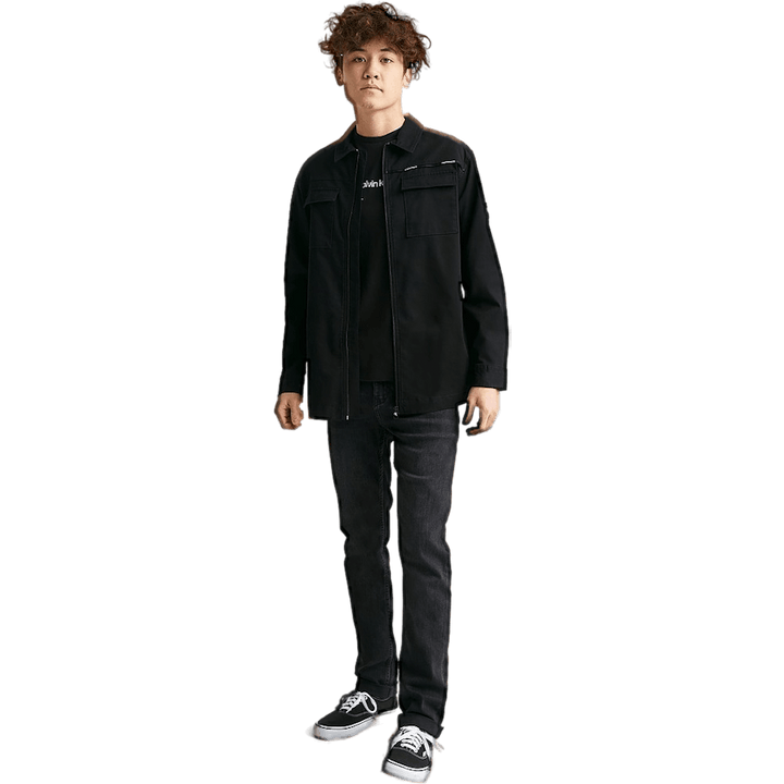 Micro Branding Over Shirt Ck Black