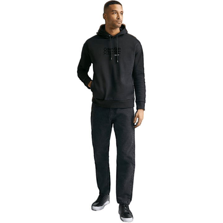 Calvin Klein Triple Logo Flock Comfort Hood Ck