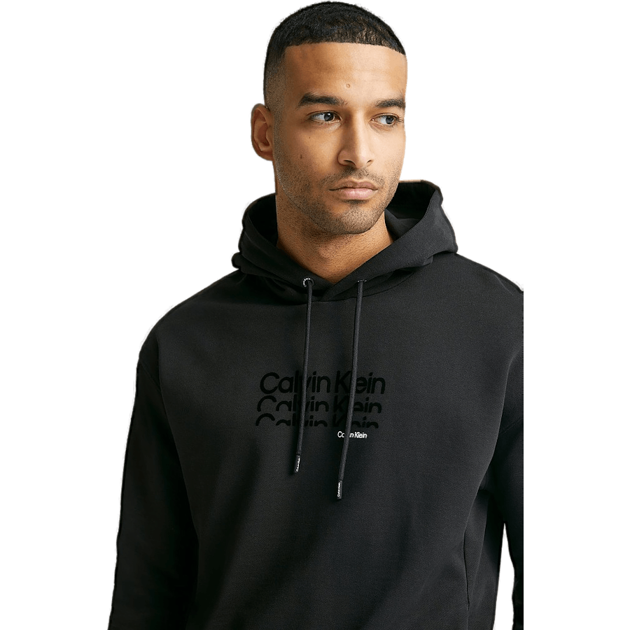Calvin Klein Triple Logo Flock Comfort Hood Ck