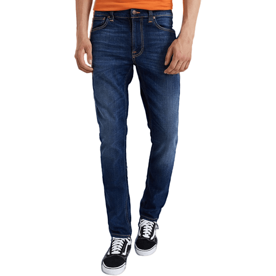 Nudie Jeans Lean Dean Dark Deep Worn