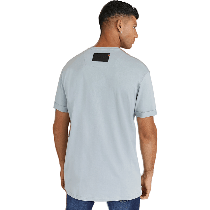 T-shirt col rond SS Signature 71 gris clair