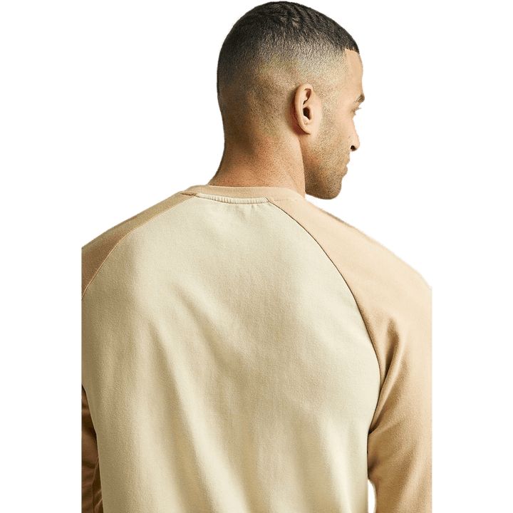 Polo Ralph Lauren L/s Crew Lounge Top 002 Khaki Color Block
