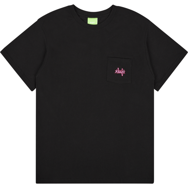 Haze Script Pocket S/s Tee Black