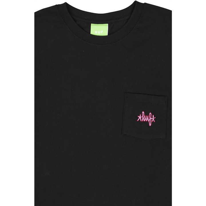 Haze Script Pocket S/s Tee Black